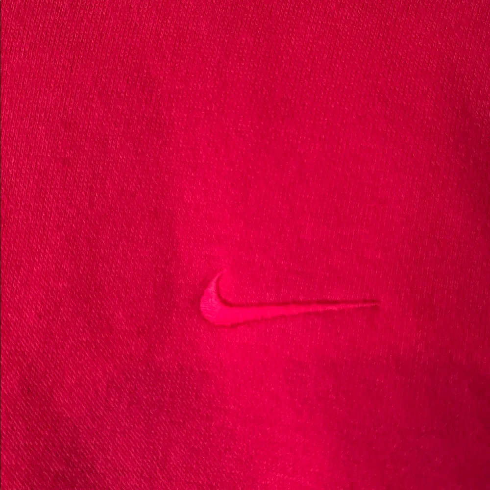 Nike SMALL women’s classic cotton fleece swoosh red pullover hoodie sweatshirt